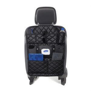 Wimbledon Oto Koltuk Arkası Düzenleyici Nakışlı Deri Organizer 44 X 62 CM  / 1 Adet - Koltuk Arkası Organizer