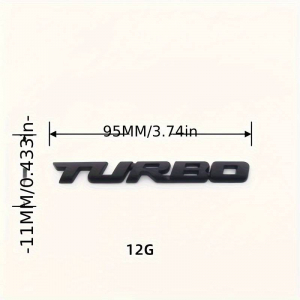 3D Metal Turbo METAL Arma - Arma & Sticker