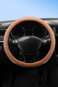 Wimbledon Kadınlara Özel Gümüş Parlak Dokulu Direksiyon Kılıfı - Geçmeli