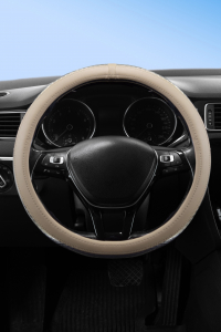 Wimbledon Kadınlara Özel Gümüş Parlak Dokulu Direksiyon Kılıfı - Geçmeli