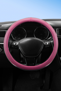 Wimbledon Kadınlara Özel Gümüş Parlak Dokulu Direksiyon Kılıfı - Geçmeli