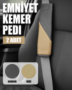 ComfortDrive Emniyet Kemer Pedi Seti - Boyun ve Omuz Koruyucu Kemer Pedi 2'li Paket - Kemer Kılıfı