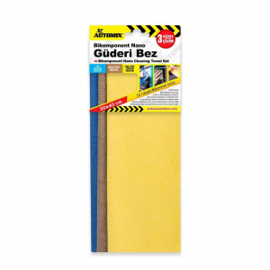 Automix Bikomponent Nano 3Lü Güderi Bez Seti - Güderi Bez