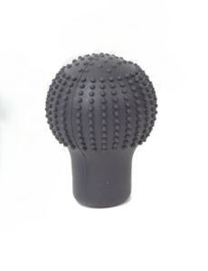 Masajlı Silikon Vites Topuzu Kılıfı Gri - Vites Silikonu