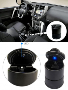 Siyah Işıklı Kapaklı Küllük - Küllük