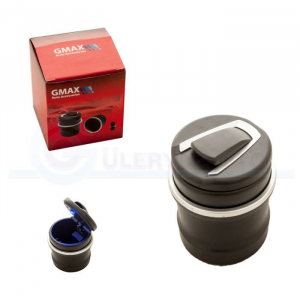 Gmax Işıklı Siyah Gri Oto Küllük - Küllük
