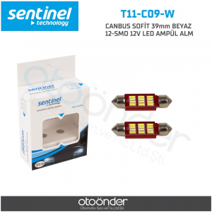Sentinel 12V 39Mm 12Smd Sofit Led Beyaz - 2 Adet - Sofit LED