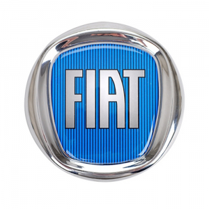 Nikel Kırmızı Fiat Arma Mavi (Büyük) 12 Cm - Arma & Sticker