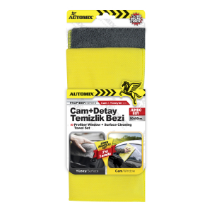 Automix Profiber Cam + Detay  Temizlik Bezi - Mikrofiber Bez