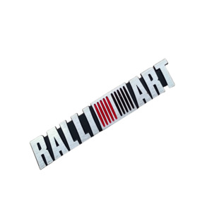 Wimbledon Kırmızı Gümüş Ralliart Arma / Metal 16Cm X 2.9Cm - Arma & Sticker