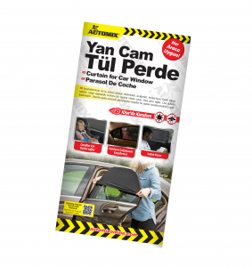 Automix Geçme Yan Cam File Perde Universal 1 Adet - Yan Güneşlik