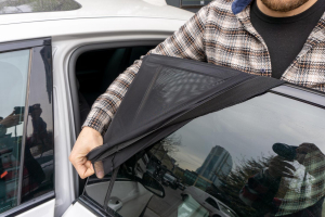 Automix Geçme Yan Cam File Perde Universal 1 Adet - Yan Güneşlik