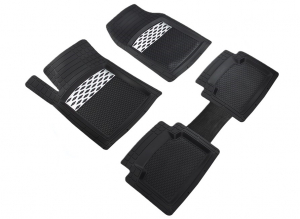 Leader Paspas Üniversal Modern Siyah Krom - Üniversal Havuzlu Paspas