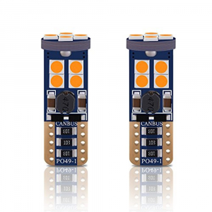 T10 Dipsiz Canbuslu Park Ampulü 12 Ledli – Turuncu - Park LED