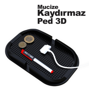 Automix Telefon Tutucu 3D Kaydırmaz Havuzlu Ped - Kaydırmaz Ped