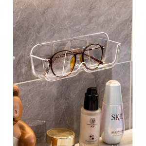 Kendinden Yapışkanlı Şeffaf Gözlük Standı - Gözlük Tutucu