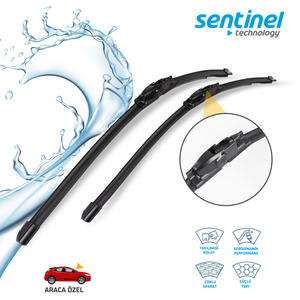 Sentinel ÖN Silecek Takım - Honda Civic 2006-2012 / 650mm 580mm - Araca Özel Ön Silecek TAKIM