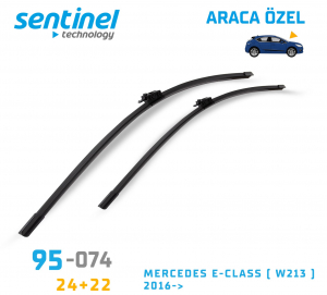 Sentinel ÖN Silecek Takım - Mercedes E-Clas ( W213 ) 2016 > / 600mm 550mm - Araca Özel Ön Silecek TAKIM