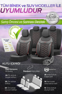 Wimbledon CARBON Design / Universal Oto Koltuk Kılıfı - Binek