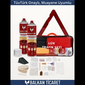 Trafik Seti Tüvtürk Onaylı / Fireguard Yangın Spreyi 500 ml 2 adet - Trafik seti