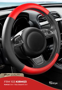 Wimbledon Eco Oto Geçmeli Direksiyon Kılıfı - Deri / Delikli Deri - Geçmeli