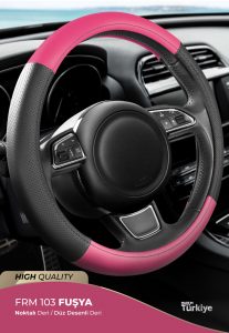 Wimbledon Eco Oto Geçmeli Direksiyon Kılıfı - Deri / Delikli Deri - Geçmeli