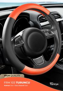 Wimbledon Eco Oto Geçmeli Direksiyon Kılıfı - Deri / Delikli Deri - Geçmeli