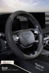 Wimbledon Oto Geçmeli Direksiyon Kılıfı - Air File / Delikli Deri - Geçmeli