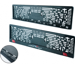 Plaka Altlığı Takmatik Çıt Çıt Kapaklı Türkiye 54 Cm X 14 Cm /  1 Adet - Plastik Plakalık