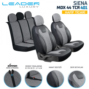 Leader Siena Nakışlı / Universal Oto Koltuk Kılıfı - Ticari