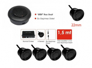 Sentinel Bip Ses İkazlı Park Sensörü - Siyah 22 mm - Park Sensörü
