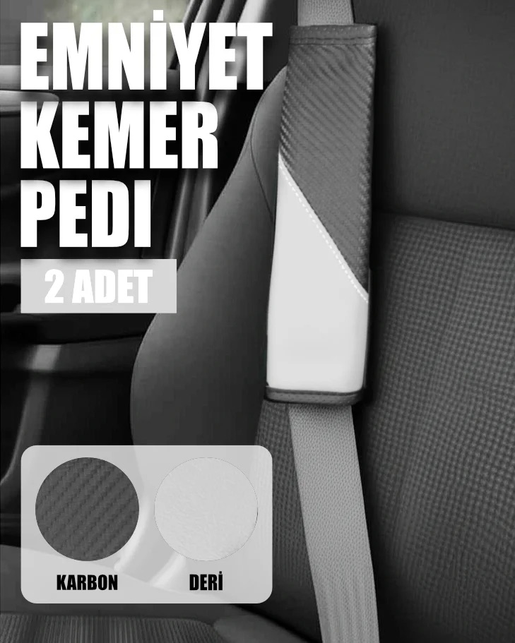 ComfortDrive Emniyet Kemer Pedi Seti - Boyun ve Omuz Koruyucu Kemer Pedi 2'li Paket - Kemer Kılıfı - Görsel 2