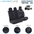 Leader FORD TRANSİT 2013 SONRASI 2+1 TİCARİ NAKIŞLI ALKANTRA OTO KILIFI