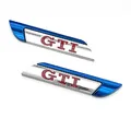 Metal Gümüş GTI Bıçak Model Oto Arma Sticker / 2 Adet Mavi