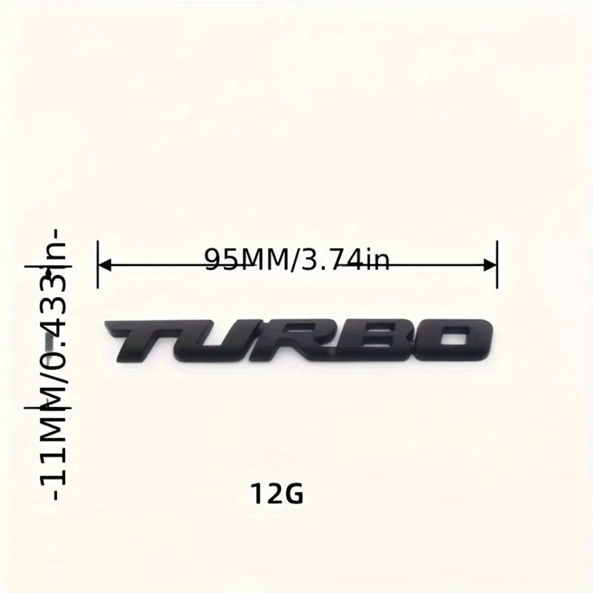 3D Metal Turbo METAL Arma - Arma & Sticker