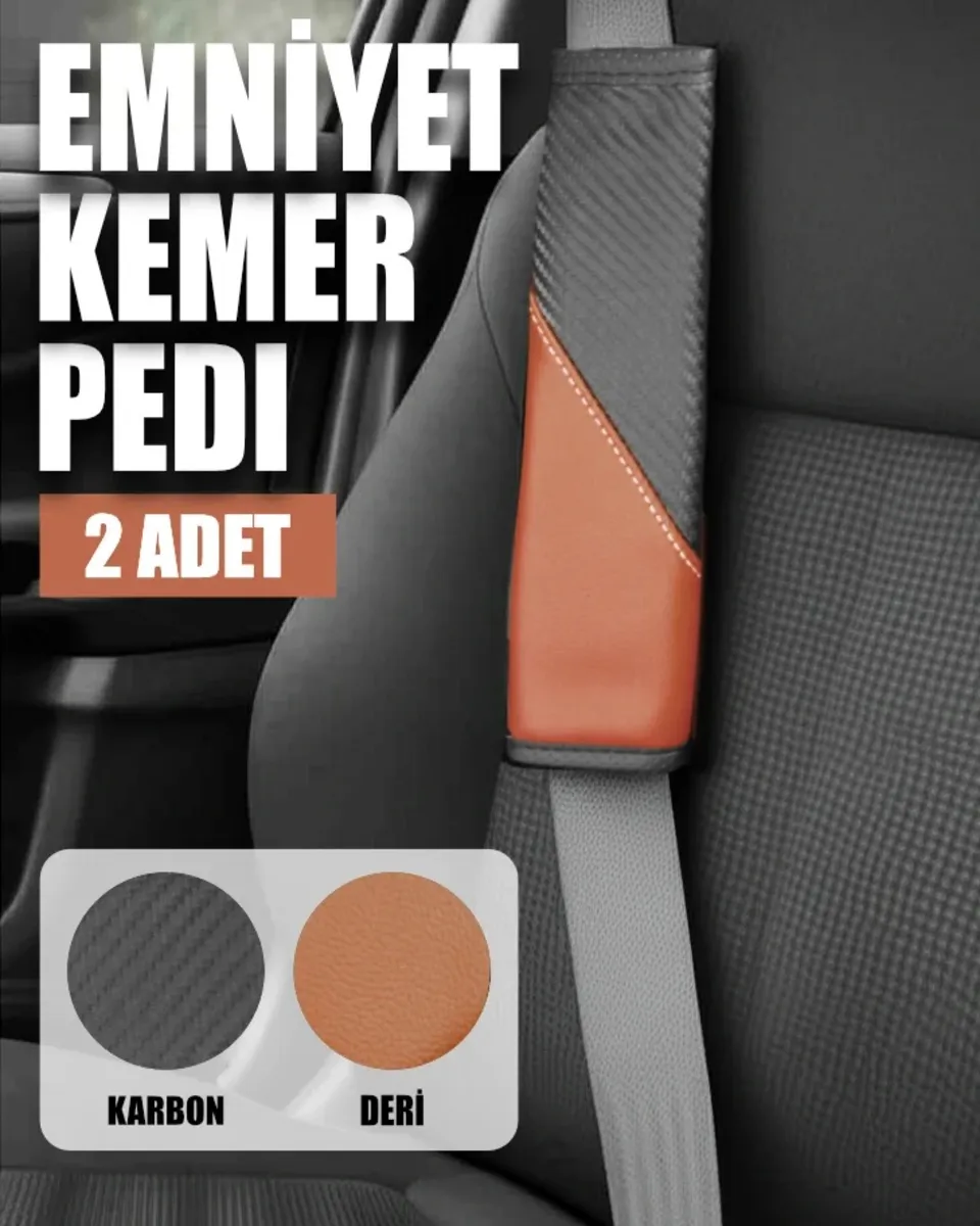 ComfortDrive Emniyet Kemer Pedi Seti - Boyun ve Omuz Koruyucu Kemer Pedi 2'li Paket - Kemer Kılıfı