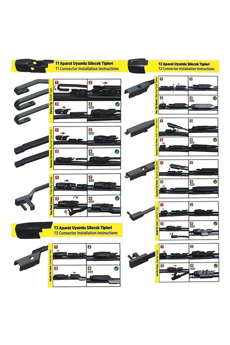 Vette Plus Multifit Silecek 450 Mm / 1 Adet - Aparatlı Silecek