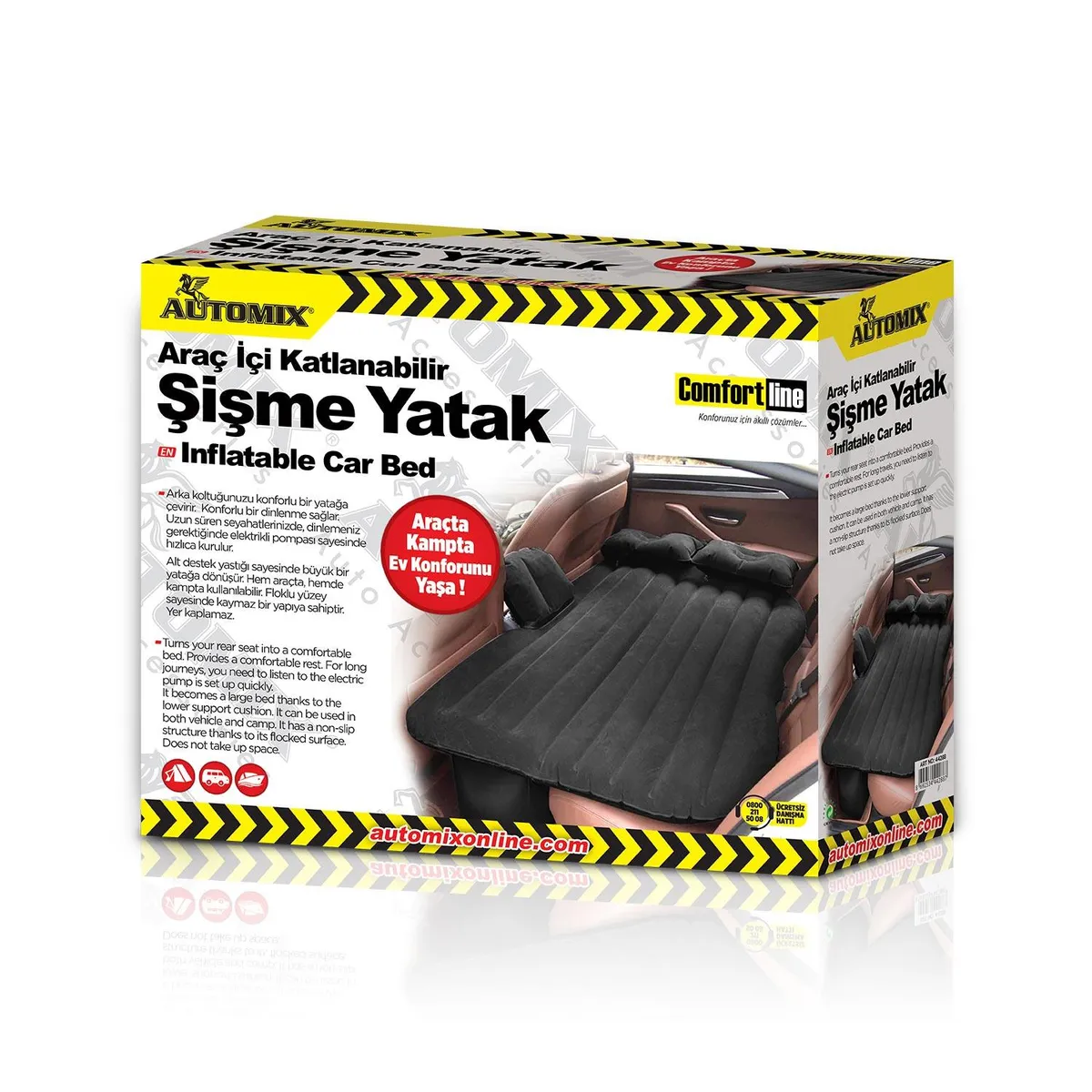 Automix Kompresörlü Şişme Araç Yatağı - Şişme Yatak