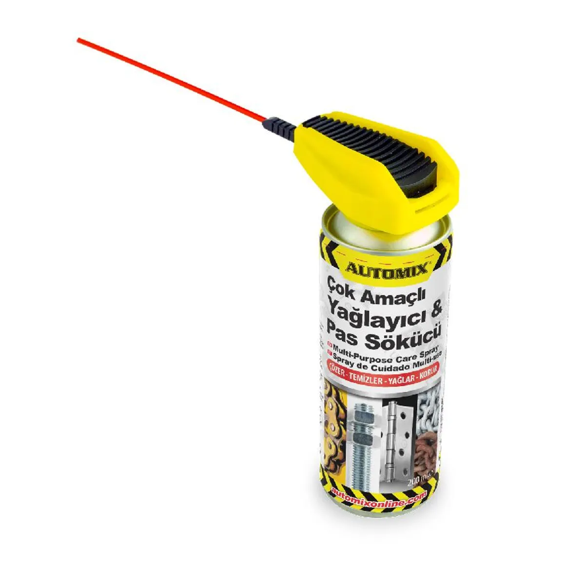 Automix Çok Amaçlı Yağlayıcı & Pas Sökücü - 200Ml - Balata Temizleme Spreyi