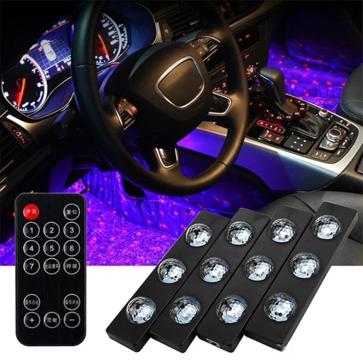 Wimbledon Ayak Altı Disko Atmosfer Led - 4Lü - Ayak Altı LED