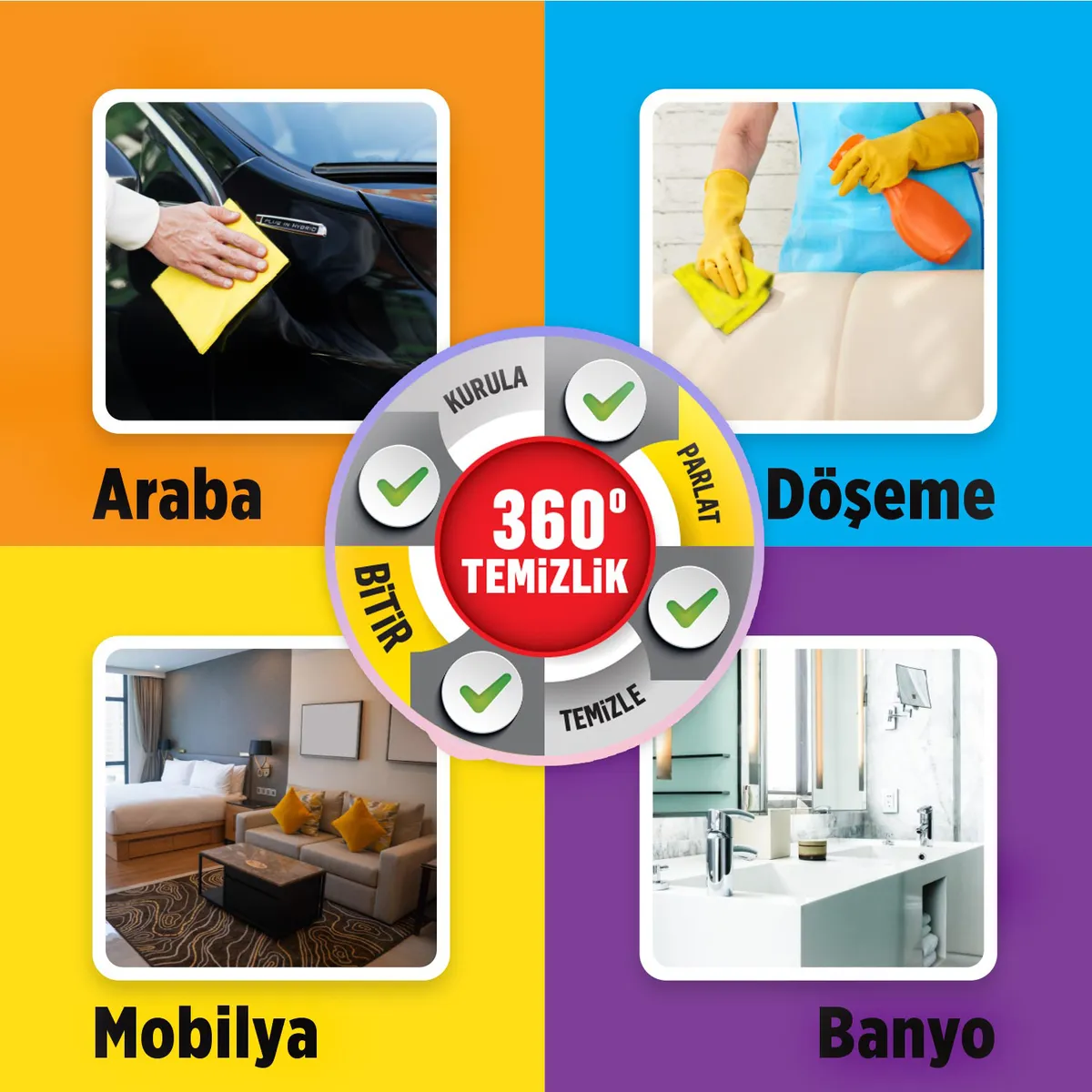 Automix Jumbo Güderi Bez 50*40 Cm - Güderi Bez