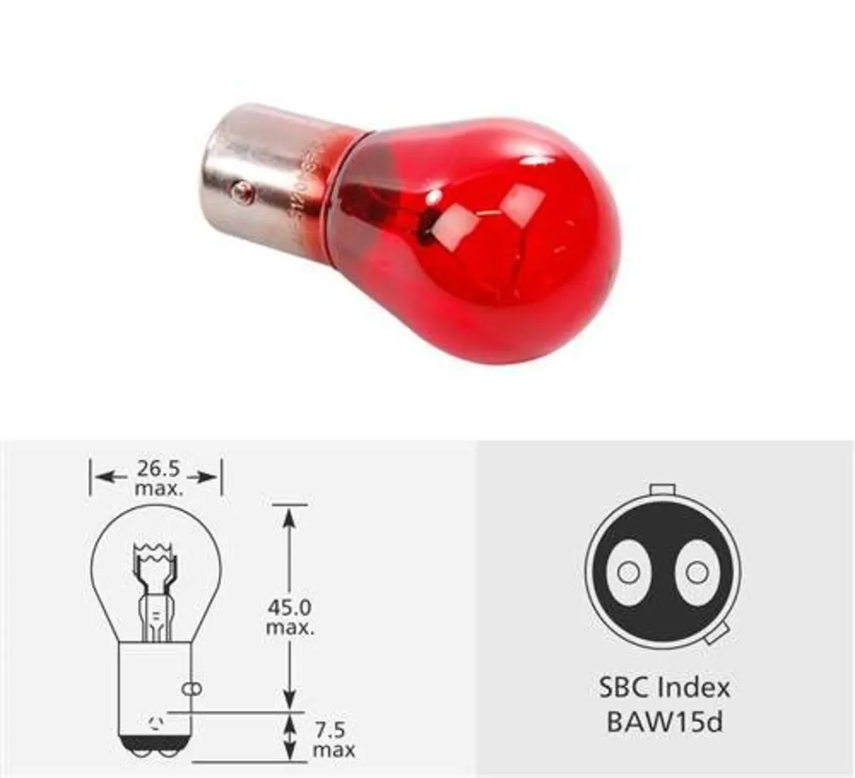 Photon Kırmızı Stop Pr21/5W Ph5735 / 1 Adet - Park Ampulü