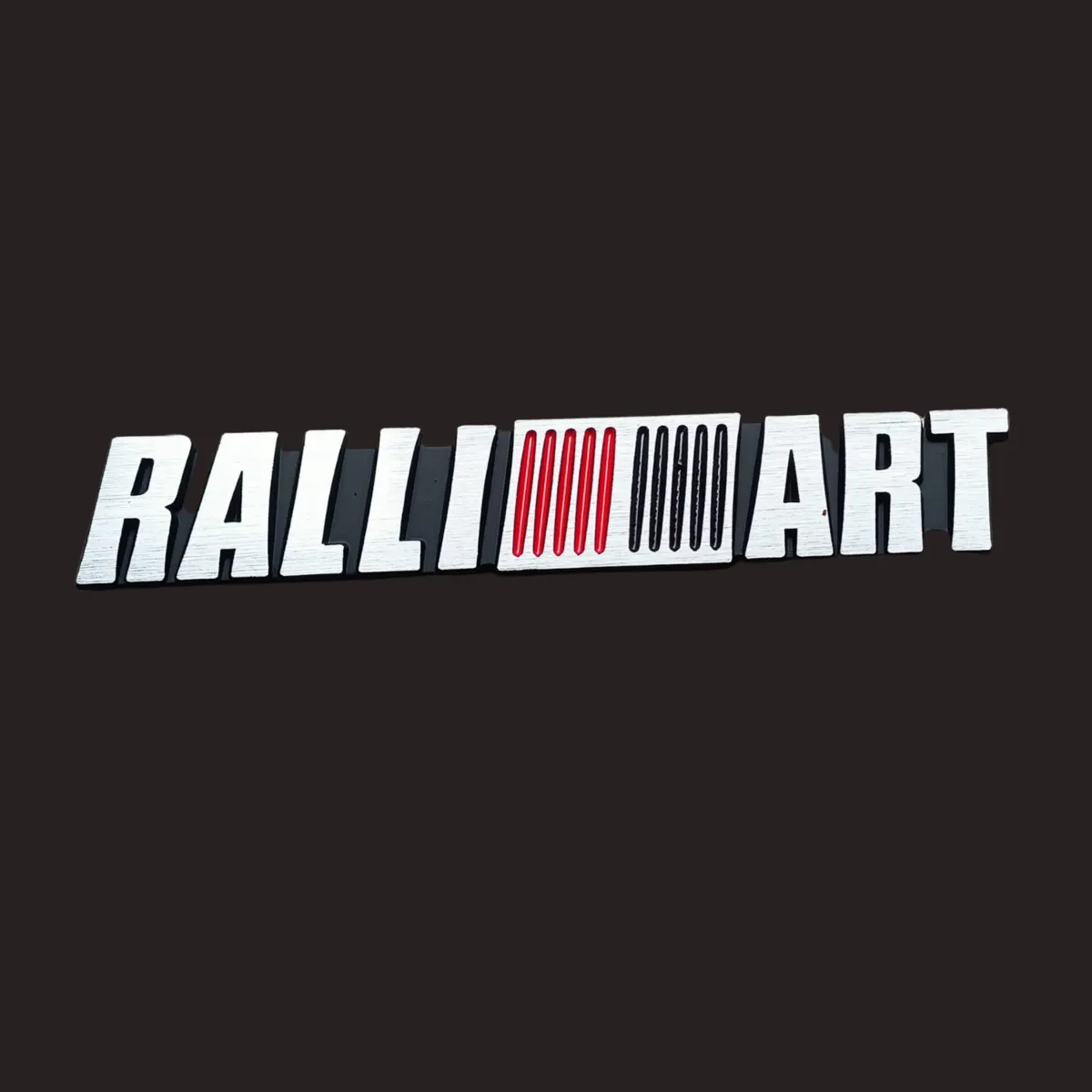 Wimbledon Kırmızı Gümüş Ralliart Arma / Metal 16Cm X 2.9Cm - Arma & Sticker - Görsel 2