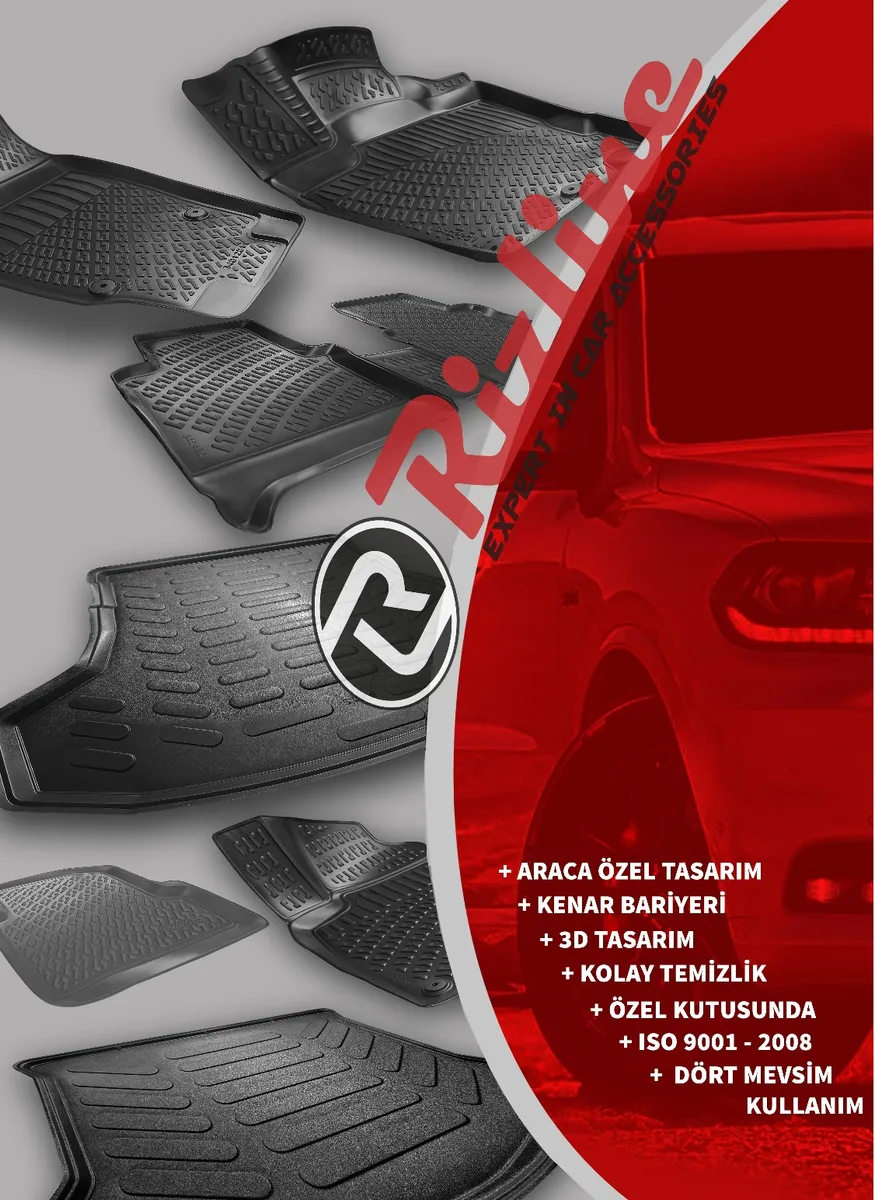 Rizline Ford Tourneo Connect 2023+ (CADDY20+) 3428501 / 3D Tam Uyumlu Havuzlu Paspas - Tam Uyumlu Paspas (Sahler-Rizline-Lide