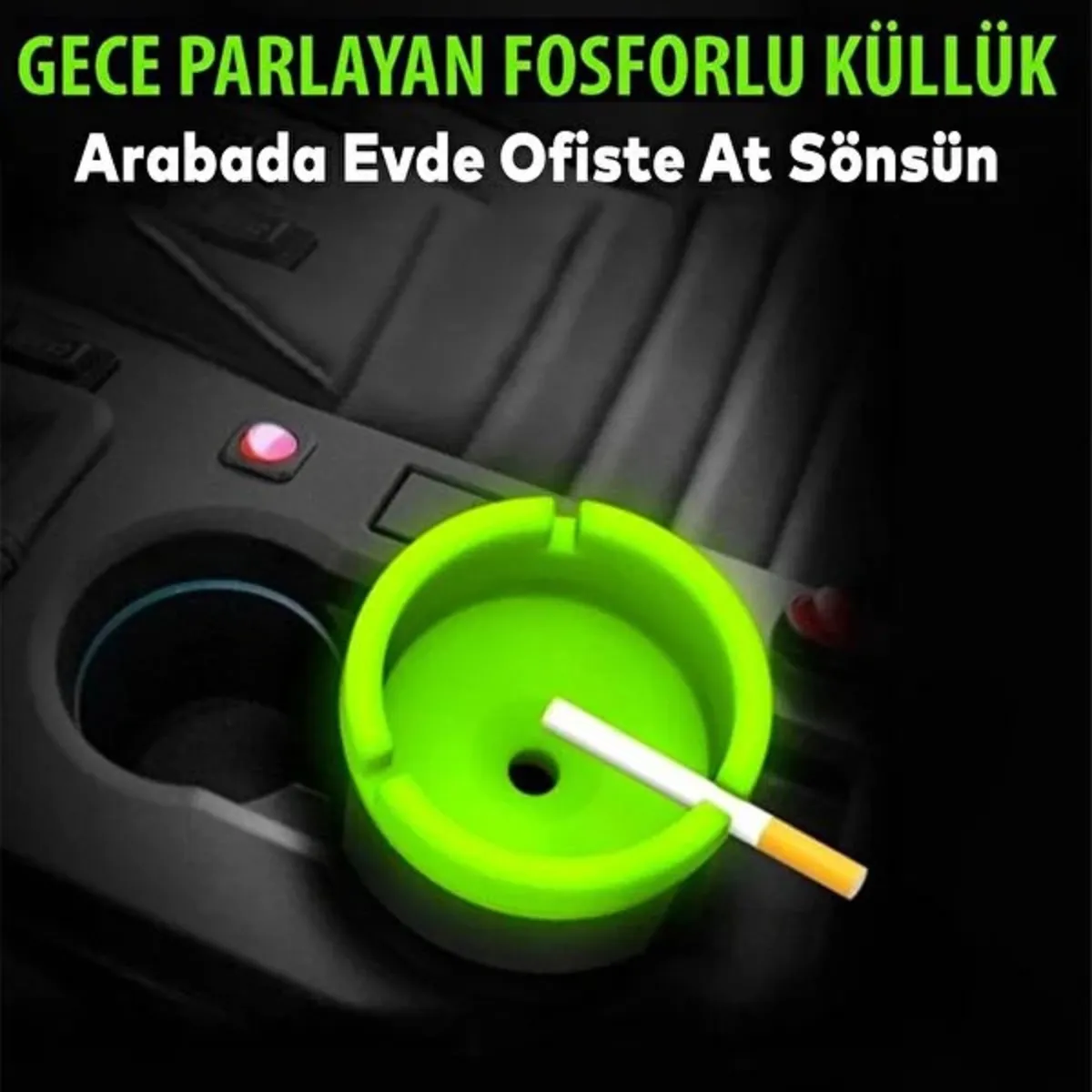 Automix Gece Parlayan Küllük Yeşil - Küllük