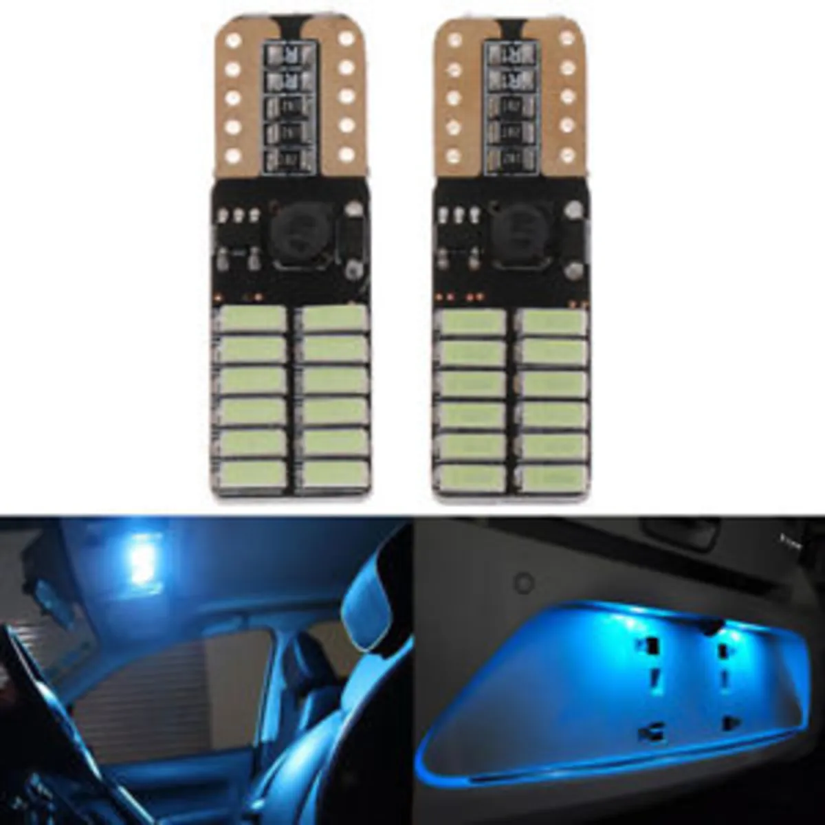 T10 Dipsiz Smd Park Ampulü 24 Ledli – Buz Mavisi - Park LED