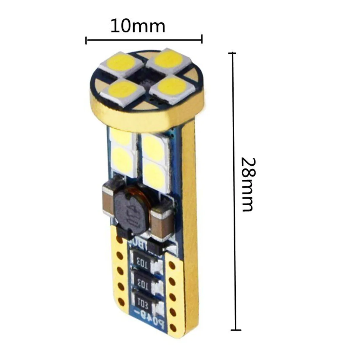 T10 Dipsiz Canbuslu Park Ampulü 12’Ledli – Beyaz - Park LED