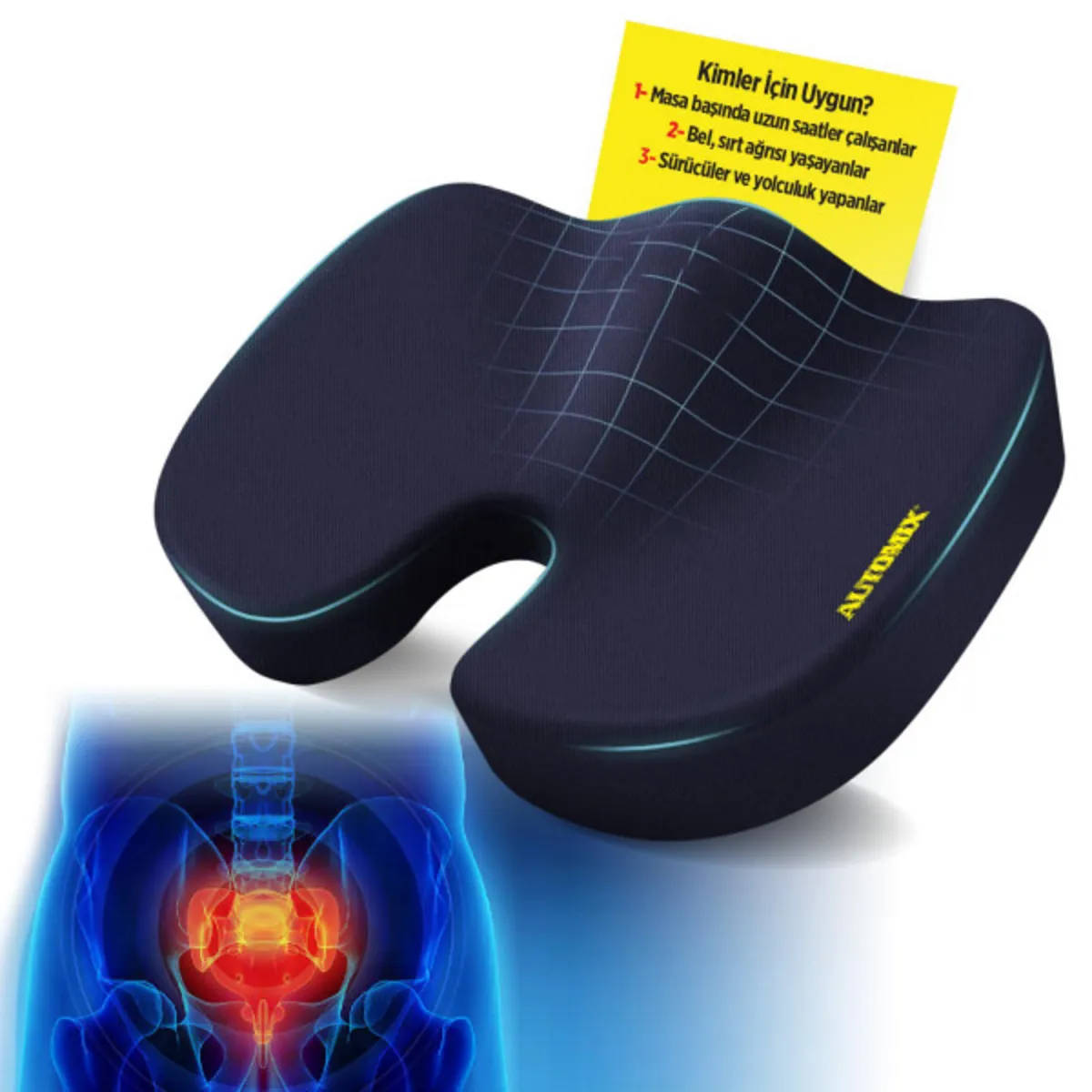 Automix Visko Oturma Minderi 6 CM - Minder