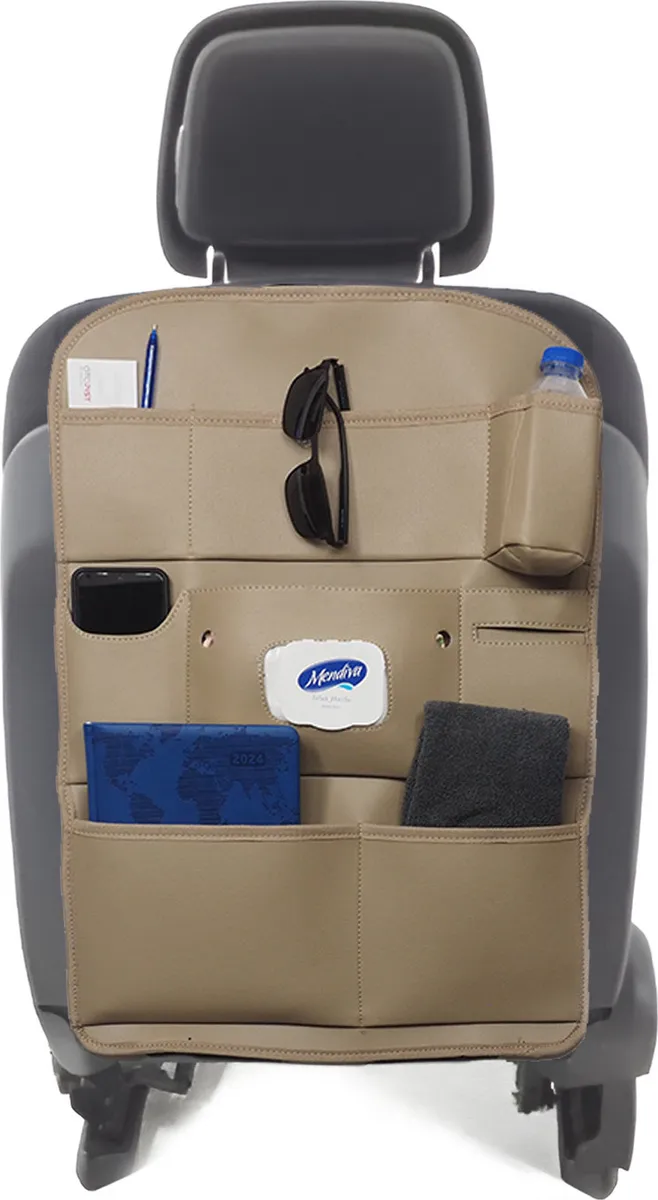 Wimbledon Oto Koltuk Arkası Düzenleyici Deri Organizer 44 X 62 CM  / 1 Adet - Koltuk Arkası Organizer