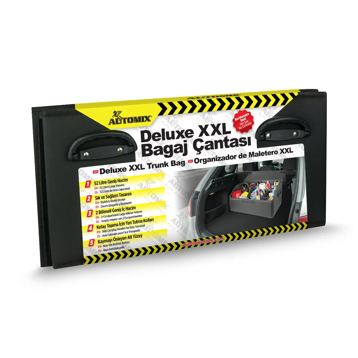 Automix Deluxe XXL Taşınabilir Deri Bagaj Çantası / 52 Litre - Bagaj Çantası